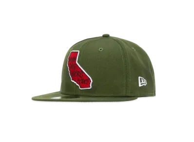 Stussy Wish You Were Here New Era Cap "Army"