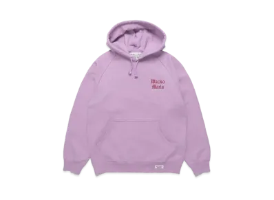 WACKO MARIA Washed Heavy Weight Pull Over Hooded Sweat Shirt "Light Purple"