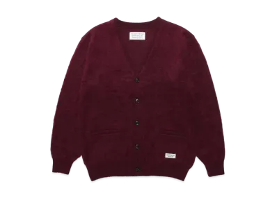 WACKO MARIA Mohair Knit Cardigan "Burgundy"