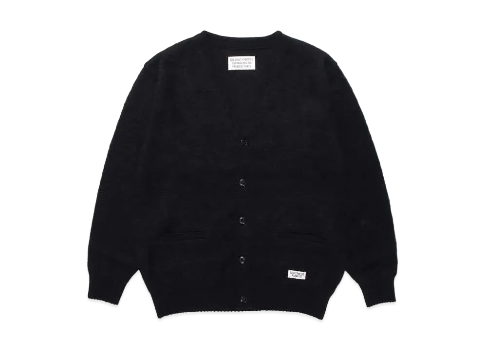 WACKO MARIA Mohair Knit Cardigan "Black"