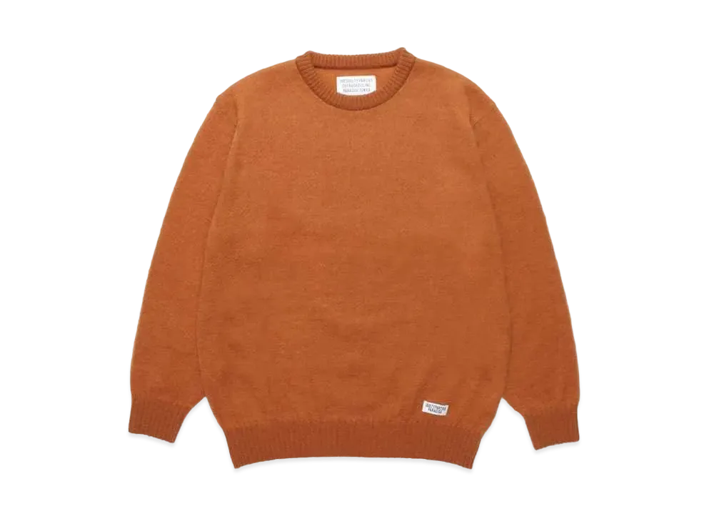 WACKO MARIA Mohair Knit Sweater "Light Brown"