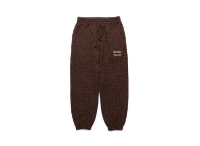 WACKO MARIA Leopard Washed Heavy Weight Sweat Pants "Brown"