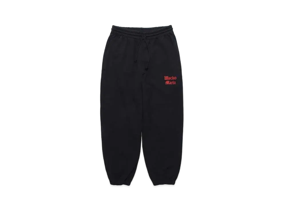 WACKO MARIA Washed Heavy Weight Sweat Pants "Black 2"