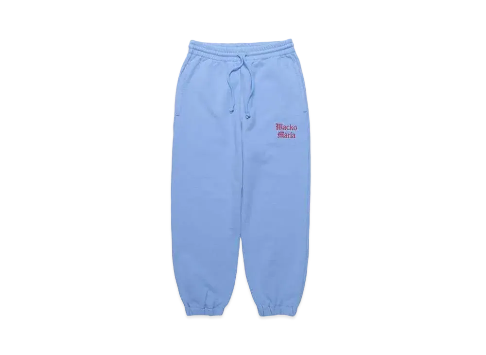 WACKO MARIA Washed Heavy Weight Sweat Pants "Blue"