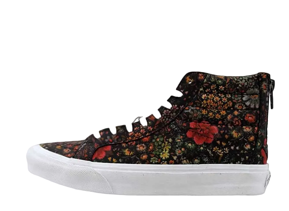 バンズ スケートハイ スリム ジップ "フローラル レザー マルチ カラー"