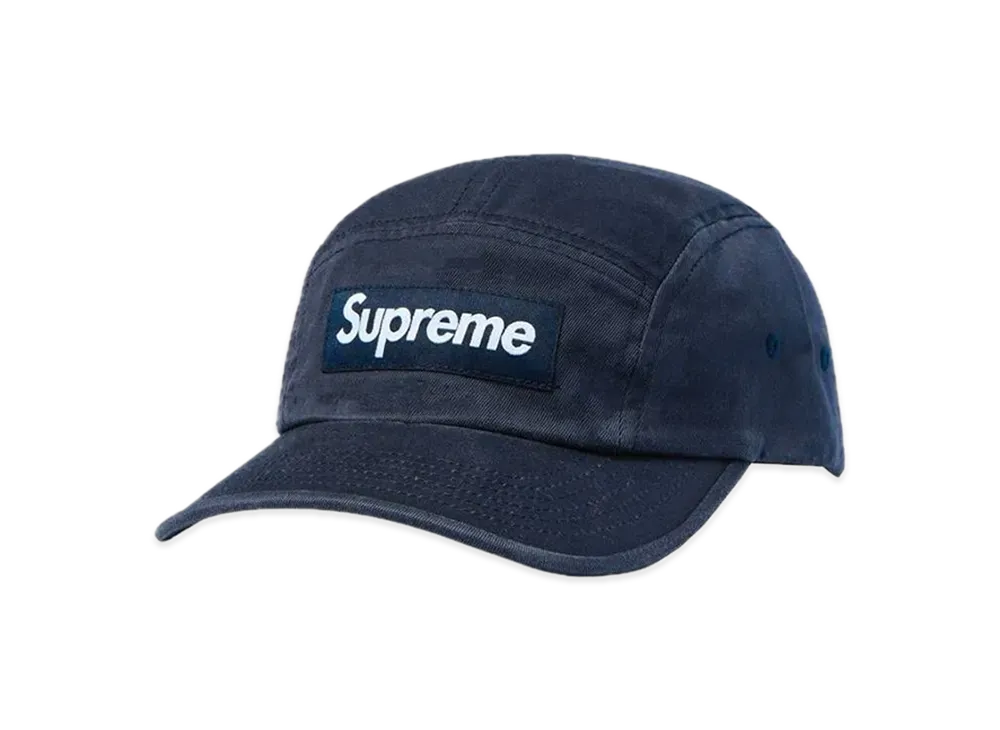 Supreme Washed Chino Twill Camp Cap "Navy"(22FW)