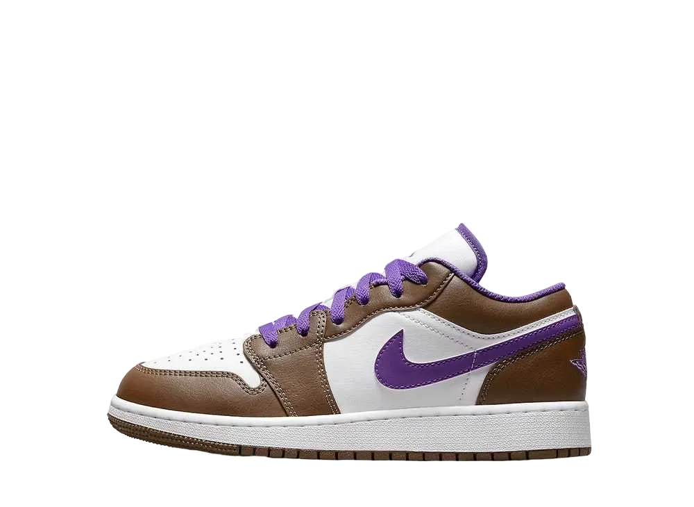 Nike GS Air Jordan 1 Low "Brown and Purple"