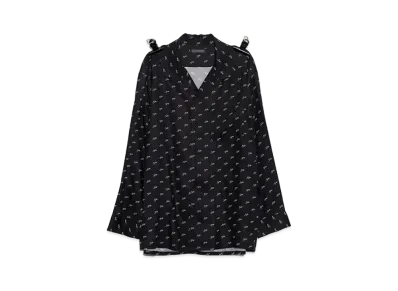 PEACEMINUSONE PMO Rayon Shirt #2 "Black" / G-DRAGON