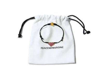 【Peaceminusone】 Heart String Bracelet #1 Pink PEACEMINUSONE PMO Heart String Bracelet #1
