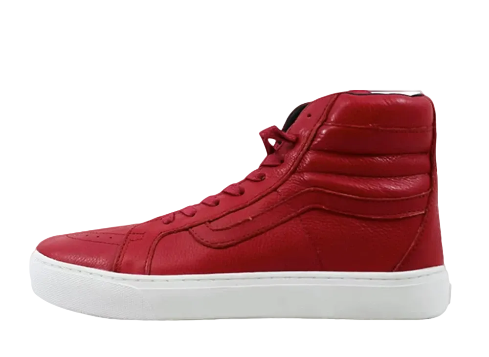 バンズ スケートハイ カップ "レッド レザー"