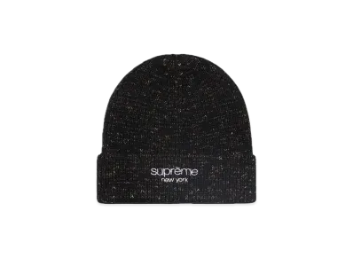 Supreme Rainbow Speckle Beanie "Black"