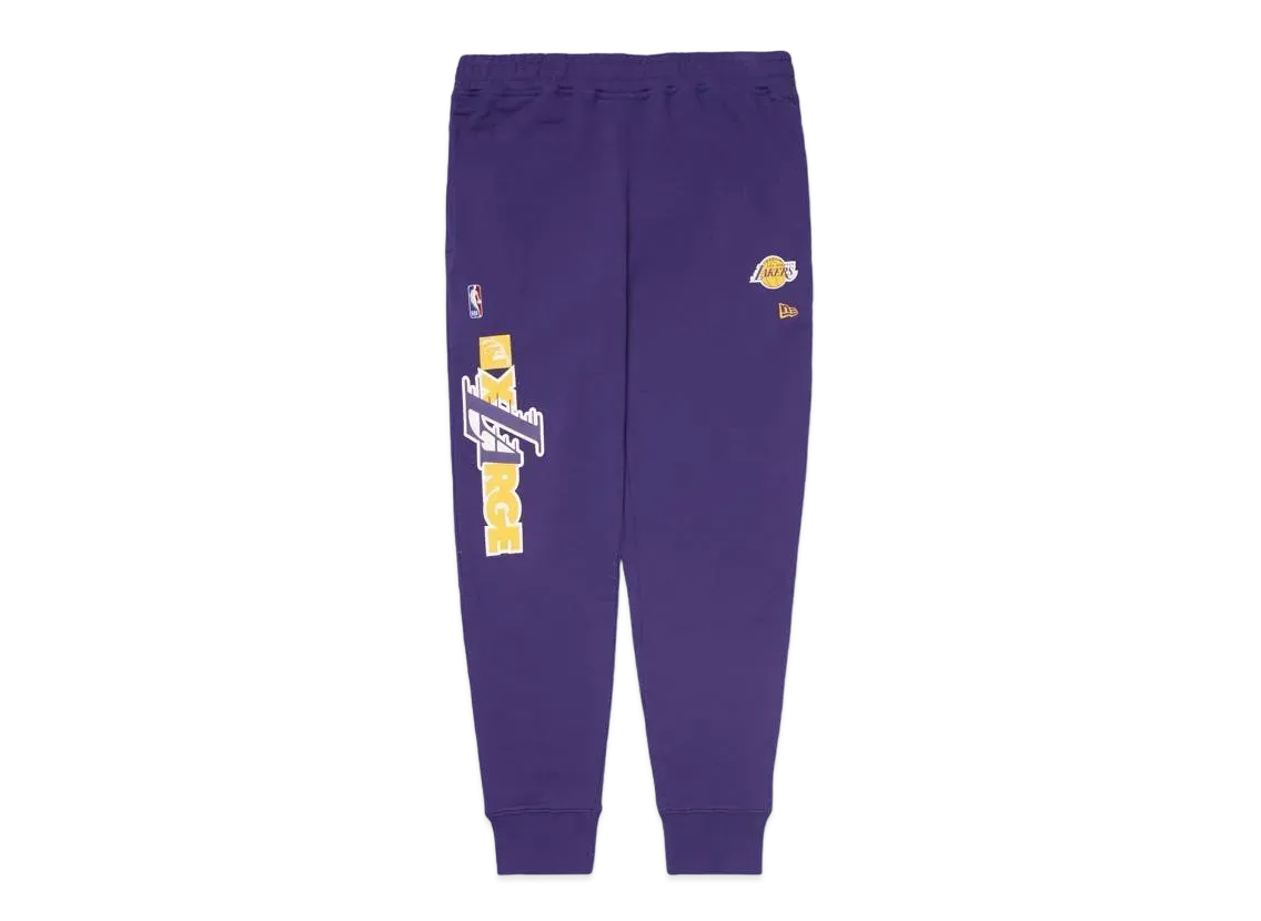 XLARGE x New Era x NBA LAKERS STANDARD LOGO SWEAT PANTS "Purple"