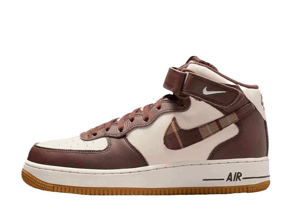 Nike Air Force 1 Mid Plaid "Brown"