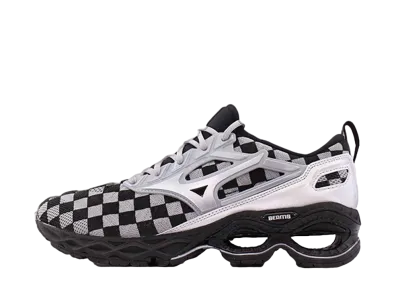 ビームス × ミズノ ウェーブ クリエーション ウエーブニット "ブラック/グレイ"