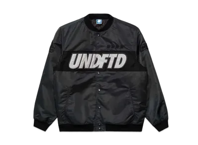 UNDEFEATED Satin Baseball Jacket - 40054 "Black"