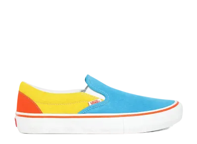 The Simpsons × Vans Slip-On Pro "Blue/Yellow"