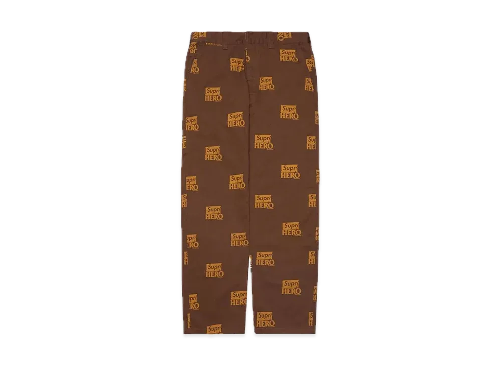 シュプリーム アンチヒーロー ワーク パンツ "ブラウン"