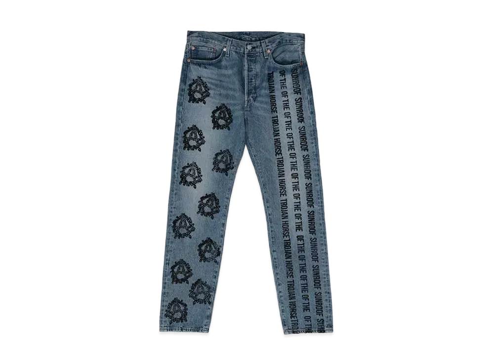 LEVI'S x Denim Tears 501 “SUNROOF OF THE TROJAN HORSE” "Indigo"