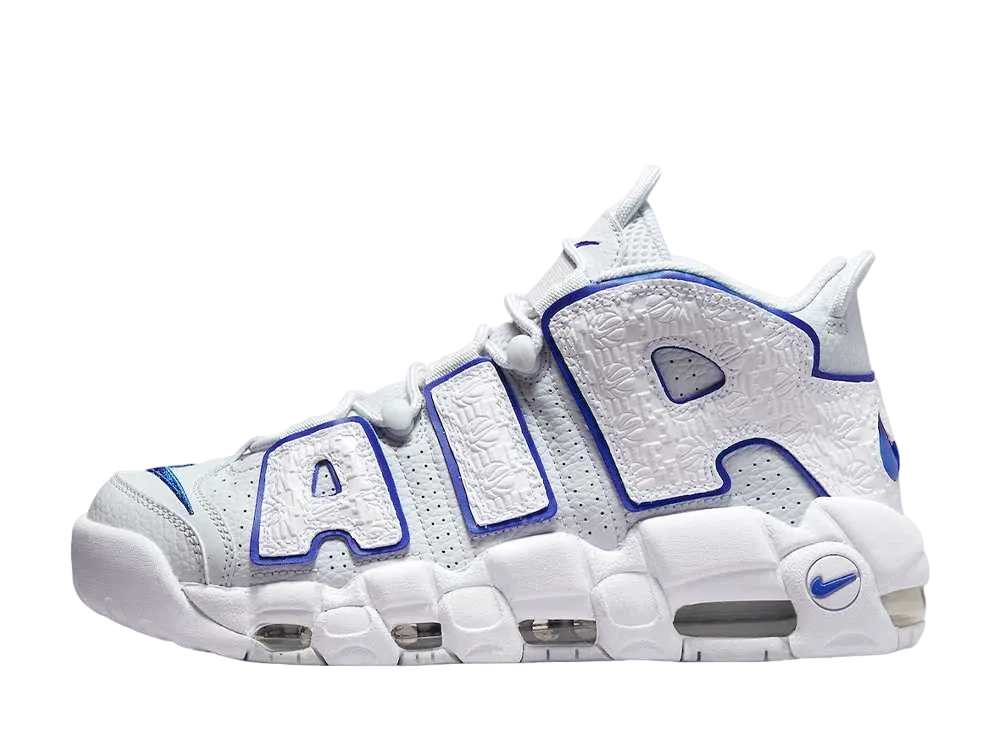 Nike Air More Uptempo Embossed "White/Royal Blue"