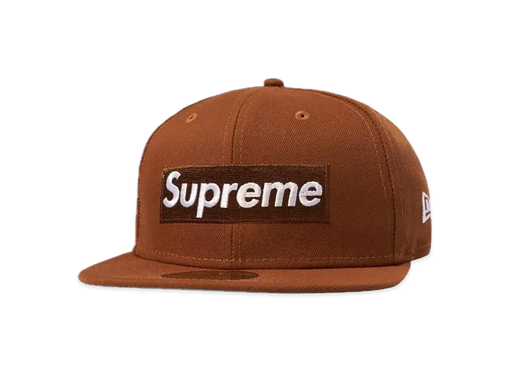 Supreme Money Box Logo New Era "Brown"