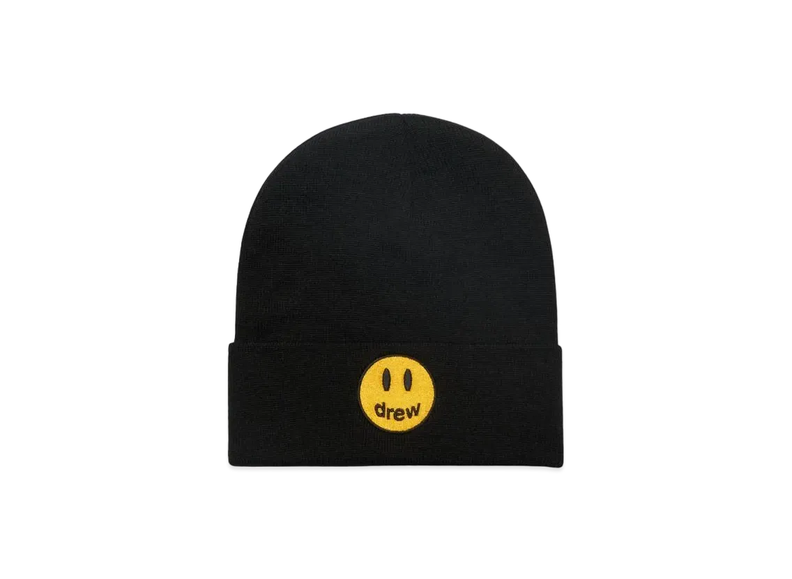drew house mascot rib beanie "Black"