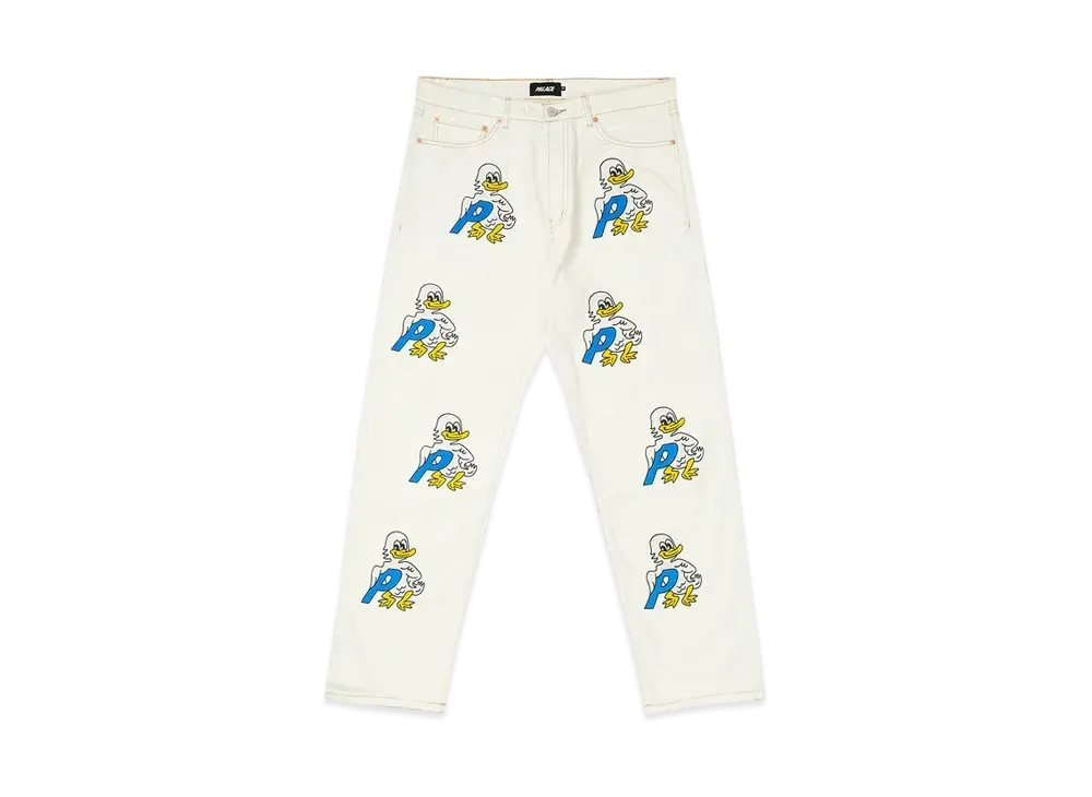 PALACE Ducks Baggies Jean "White"