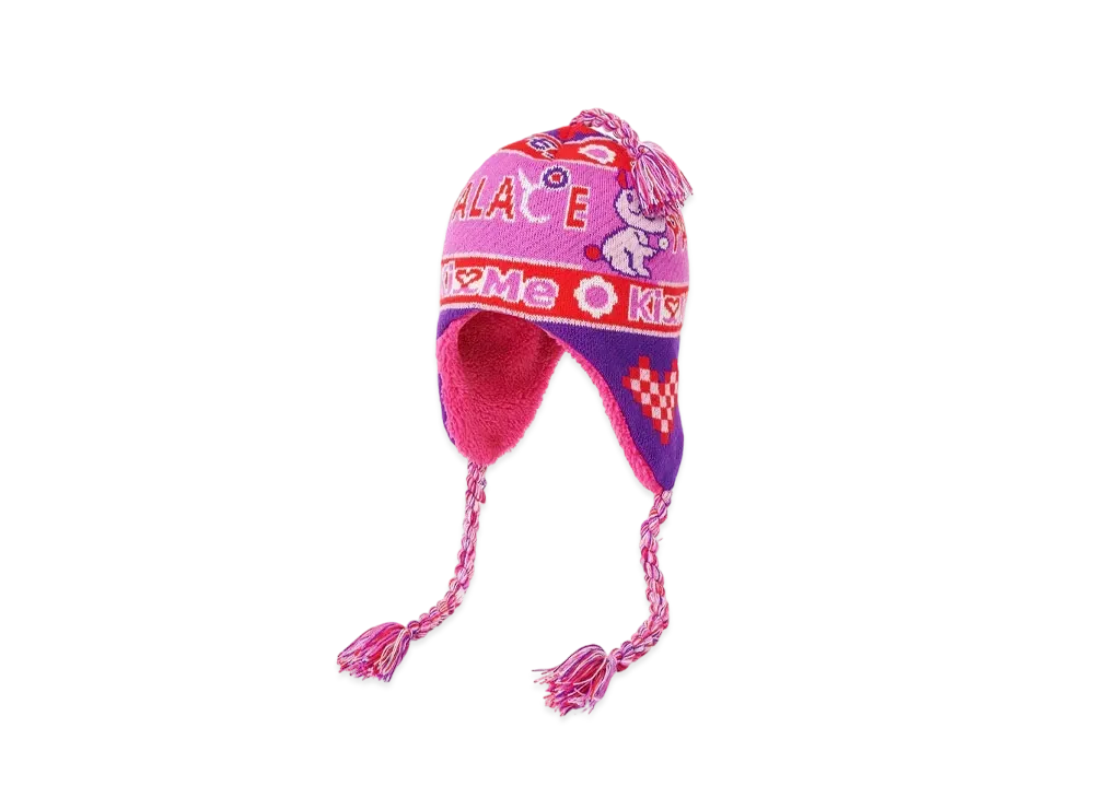 PALACE Cute Ear Flapper Beanie "Pink"