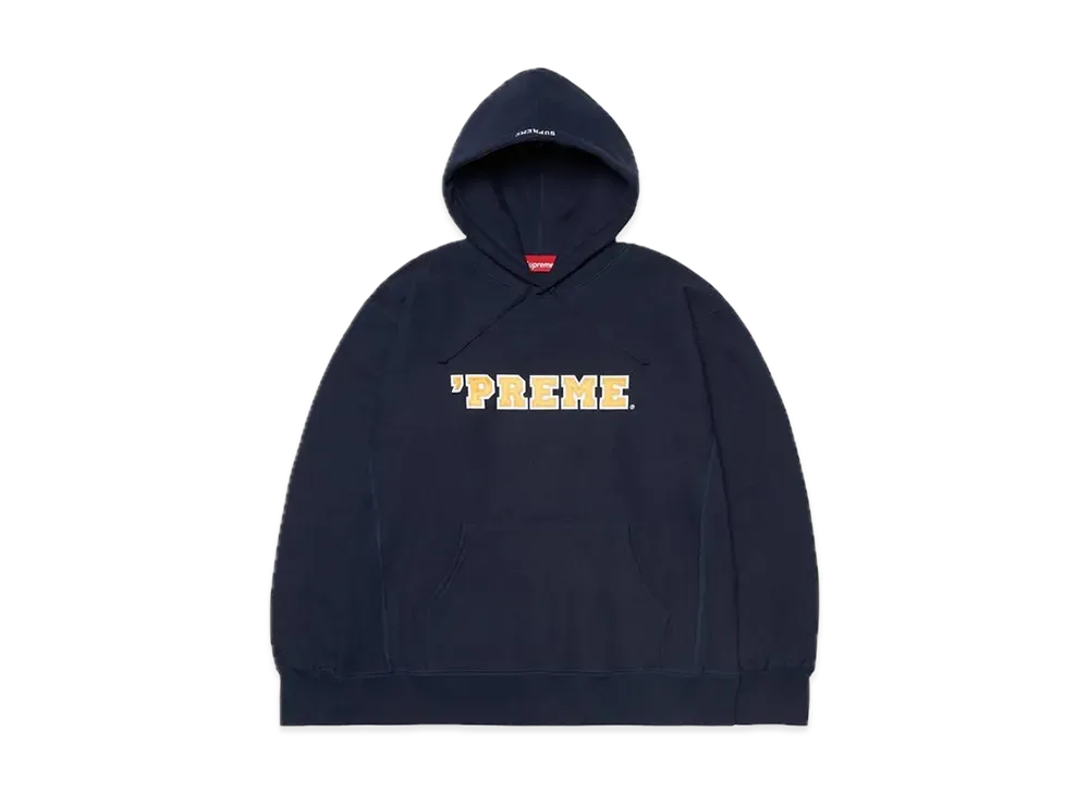 Supreme Preme Hooded Sweatshirt "Navy"