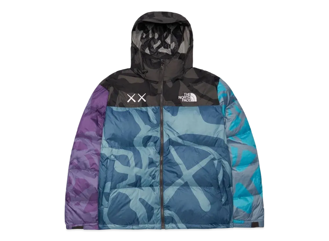 The North Face Kaws Nuptse Jacket "Blue Purple"