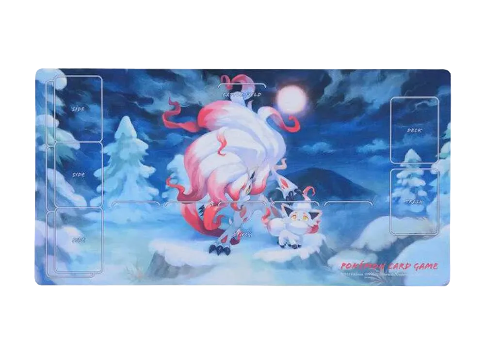 Pokemon Card Game Rubber Playing Mat Hisuian Zorua & Hisuian Zoroark
