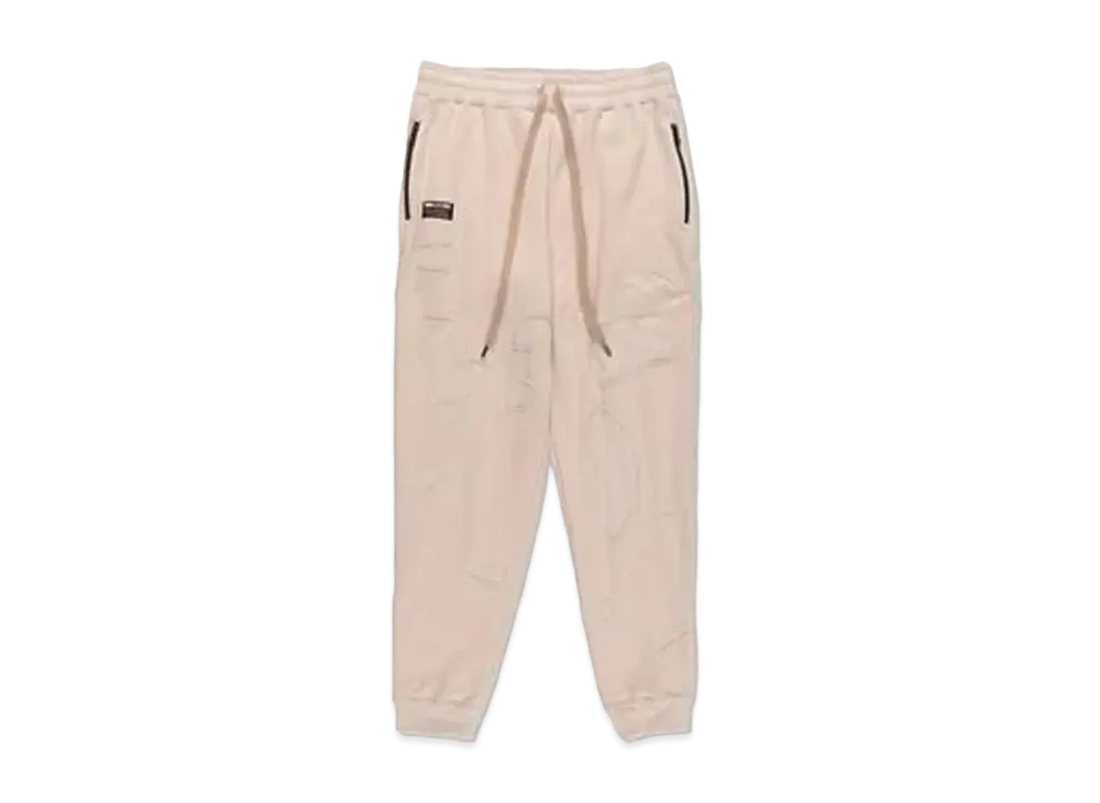 ウィンダンシー x ワイルドサイド ヨウジヤマモト ダメージ カッティング スウェット パンツ "ベージュ"