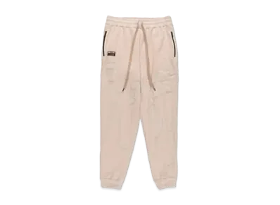 WIND AND SEA x WILDSIDE YOHJI YAMAMOTO Damage Cutting Sweat Pants "Beige"