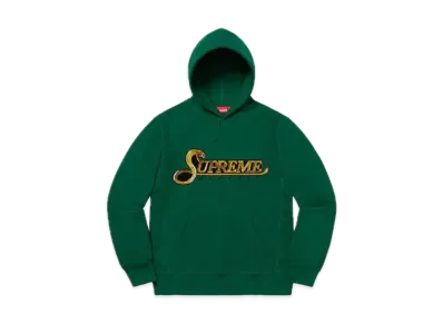 Supreme Sequin Viper Hooded Sweatshirt "Dark Green"