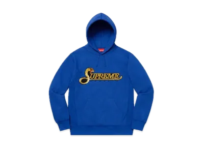 Supreme Sequin Viper Hooded Sweatshirt "Royal"