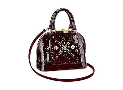 Louis Vuitton Alma BB Flower Monogram Vernis "Amarante"