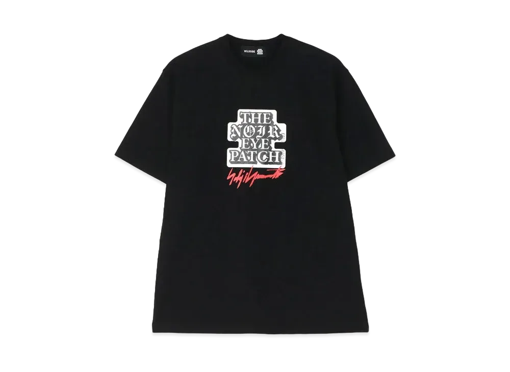 BlackEyePatch WILDSIDE YOHJI YAMAMOTO "NOIR EYE PATCH" Short Sleeve T-shirt "Black"