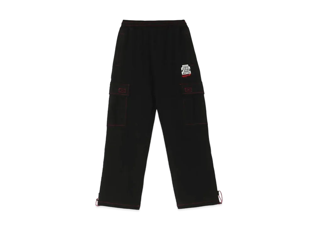 BlackEyePatch WILDSIDE YOHJI YAMAMOTO "NOIR EYE PATCH" Sweat Cargo Pants "Black"