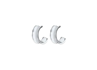 Hermes Reponse Earrings Very Large Model "Silver"