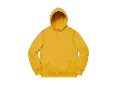 Supreme Micro Logo Hooded Sweatshirt "Mustard"