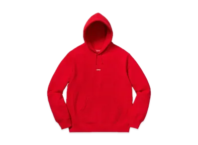Supreme Micro Logo Hooded Sweatshirt "Red"