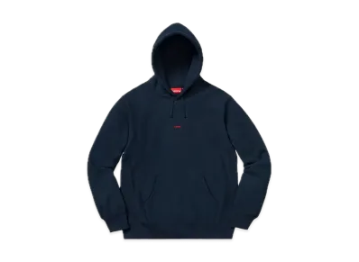 Supreme Micro Logo Hooded Sweatshirt "Navy"
