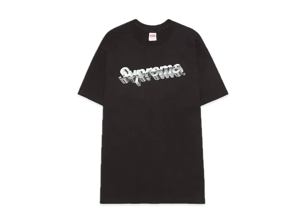 Supreme Chrome Logo Tee "Black"