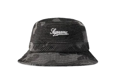 Supreme Camo Grid Velvet Crusher "Black"