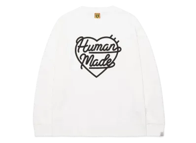 HUMAN MADE HEART L/S T-SHIRT "White"