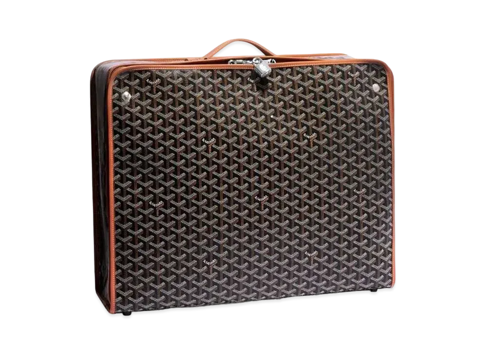 Goyard Caravel 50 Trunk "Black/Brown"