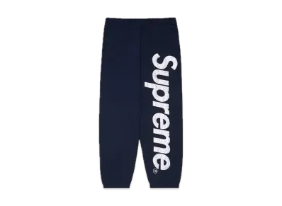 Supreme Satin Applique Sweatpant "Navy" (22FW)