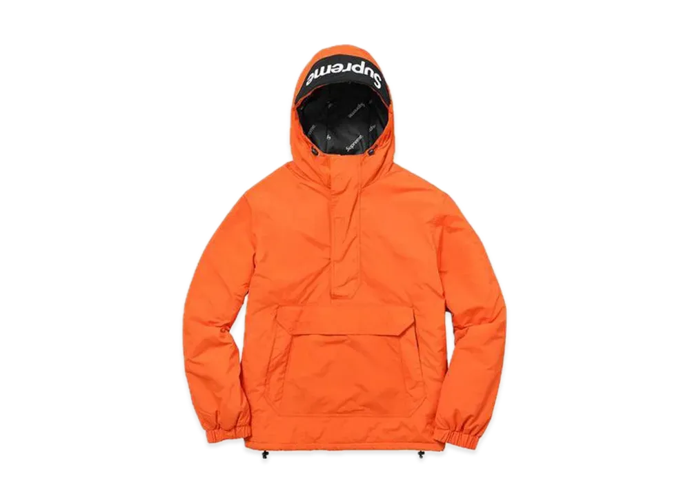 Supreme Hooded Logo Half Zip Pullover 