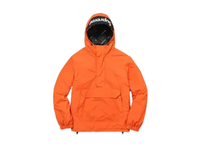 Supreme Hooded Logo Half Zip Pullover "Orange"