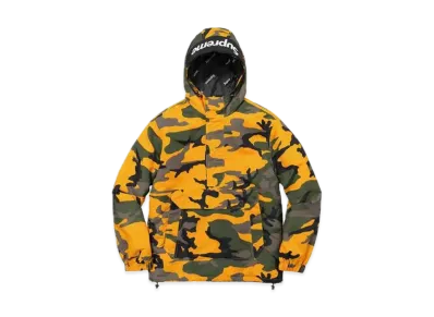Supreme Hooded Logo Half Zip Pullover "Yellow Camo"