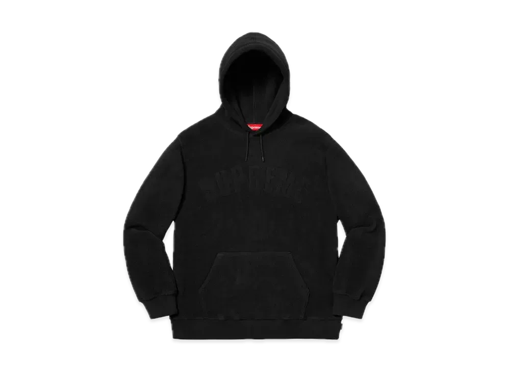 Supreme Polartec Hooded Sweatshirt "Black"